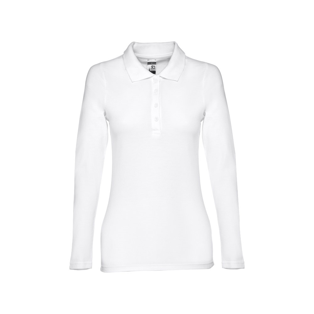 THC BERN WOMEN WH. Women’s long sleeve polo shirt - 30144_106.jpg