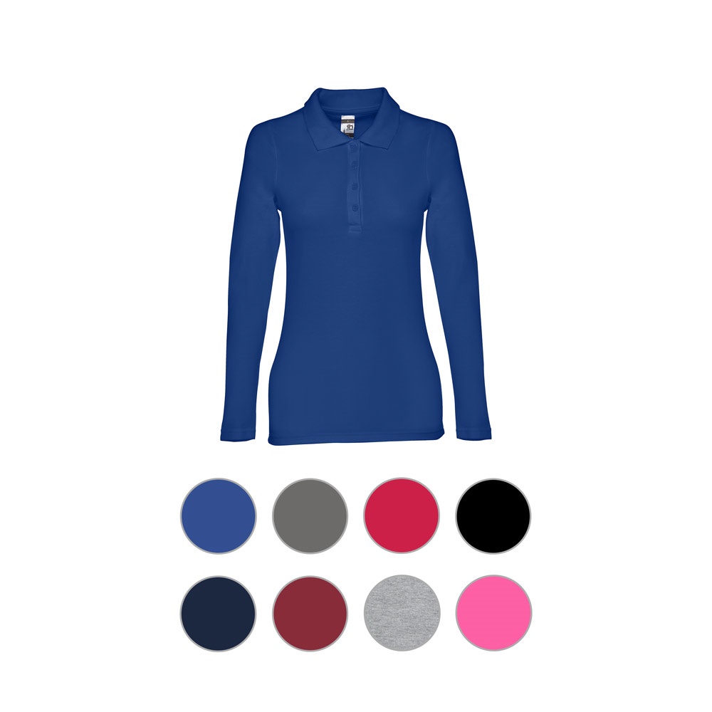THC BERN WOMEN. Women’s long sleeve polo shirt - 30145_a.jpg
