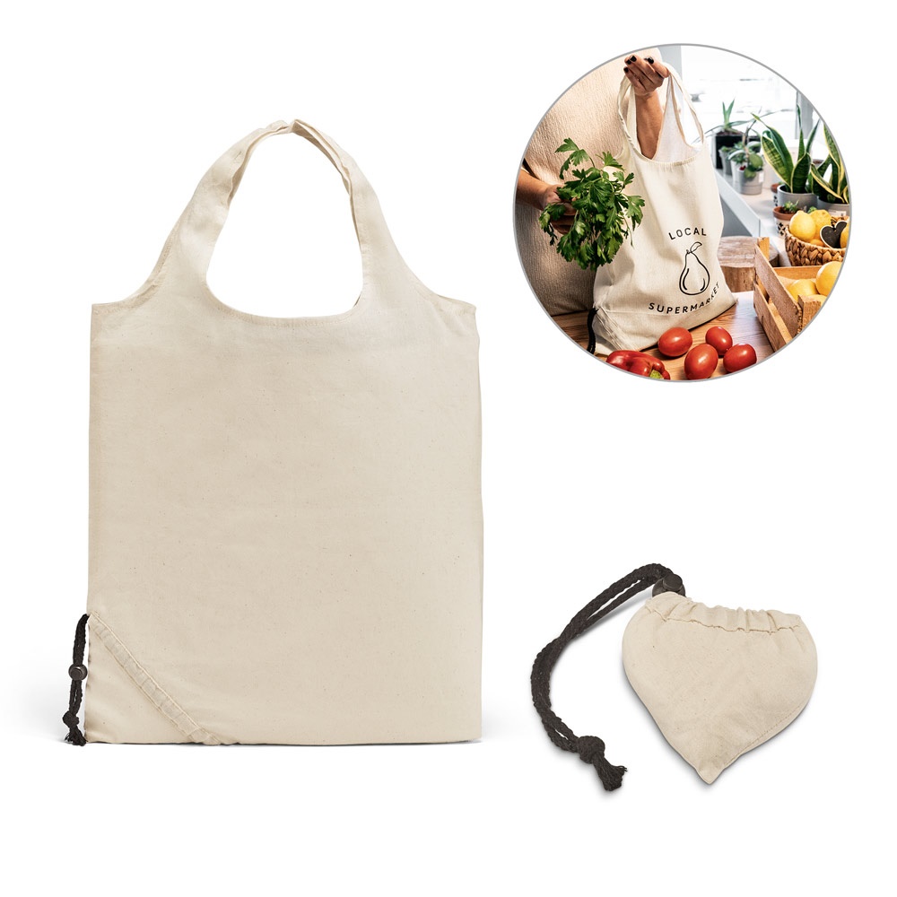 ORLEANS. 100% cotton foldable bag - 92922_set.jpg