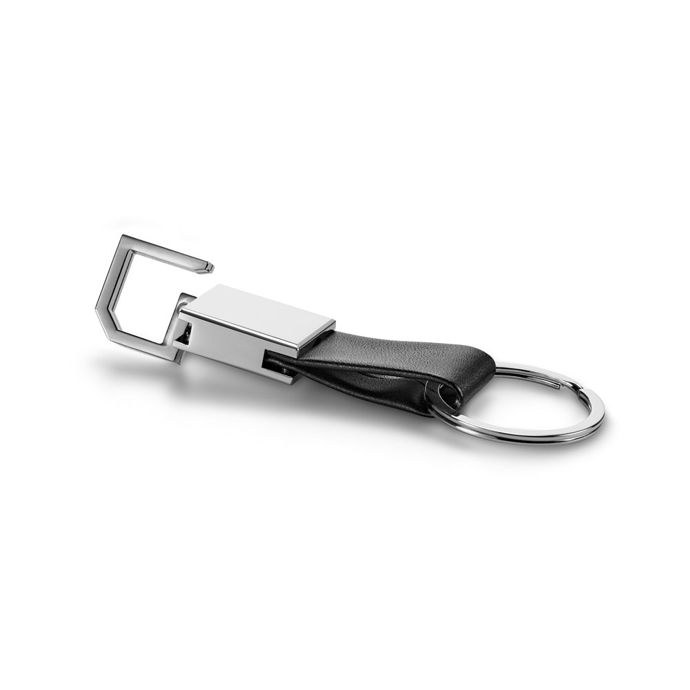 BOURCHIER. Keyring in metal and imitation leather - 93363_103-c.jpg