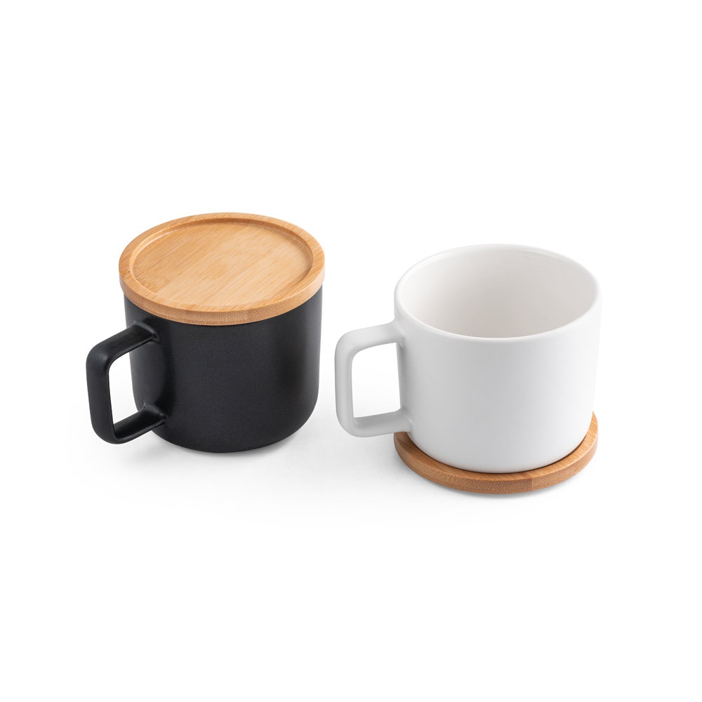 FANGIO. 230 mL ceramic mug with lid and bamboo base - 94251_a.jpg